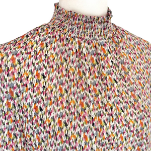 Renuar multicolour high-neck blouse
